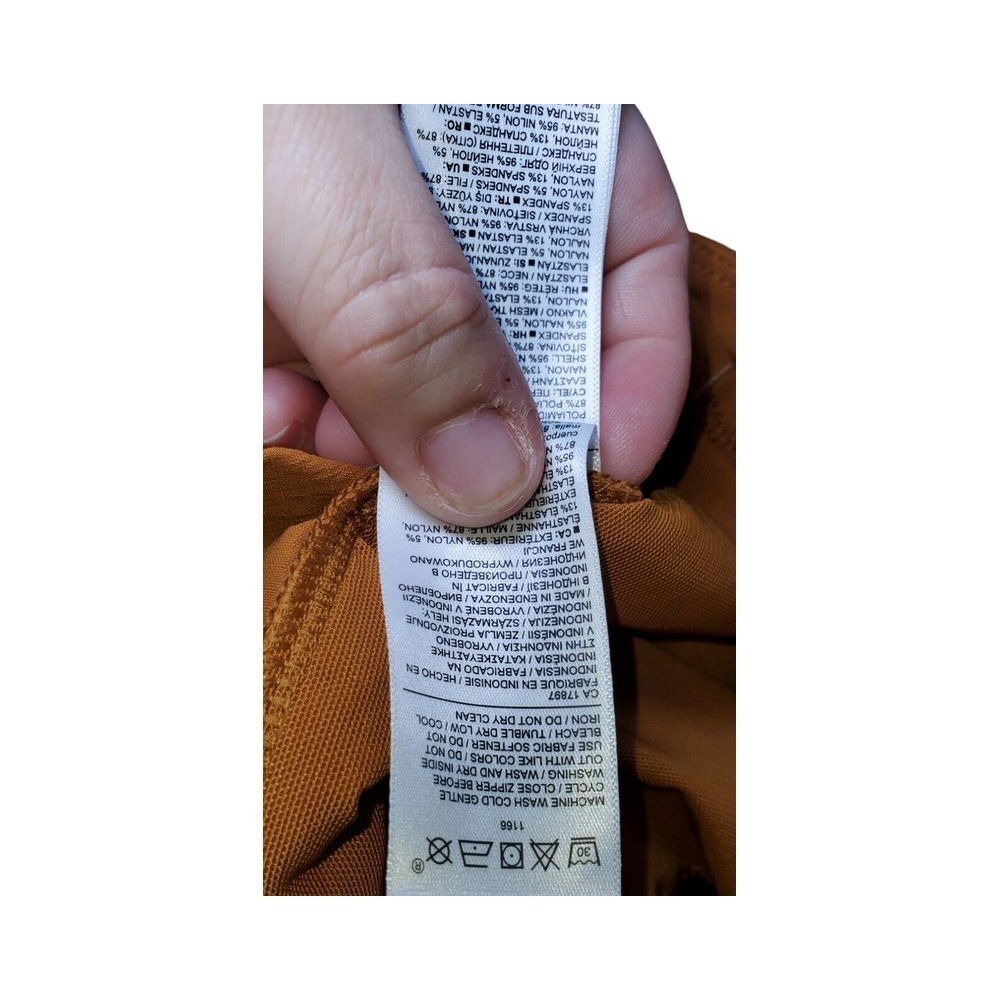 Athleta Trekkie North Shorts Cattail Brown Size 24 44x3.5 Wicking UPF New - Picture 4 of 9